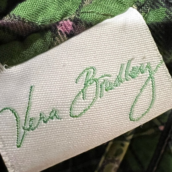 Vera Bradley Bitty Betsy Chelsea Green Pattern Tote Bag Mini Purse Retired - Picture 5 of 6
